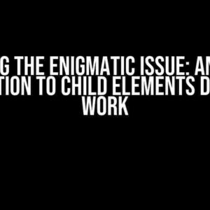 Solving the Enigmatic Issue: Angular Animation to Child Elements Doesn’t Work