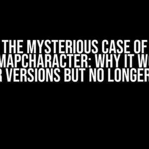 The Mysterious Case of glutBitmapCharacter: Why It Worked in Older Versions but No Longer Does