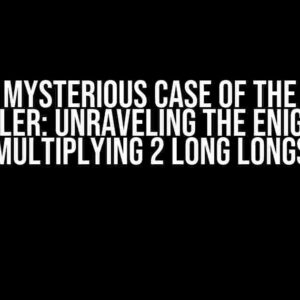 The Mysterious Case of the C++ Compiler: Unraveling the Enigma of Multiplying 2 Long Longs