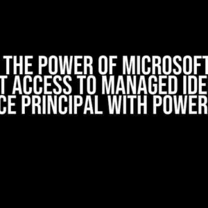 Unlock the Power of Microsoft Graph: Grant Access to Managed Identity Service Principal with PowerShell